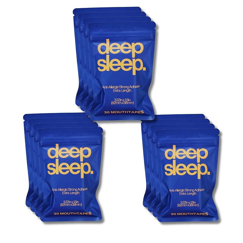 Deep Sleep® Mouth Tape - 1-Year Supply + FREE 2x Blindfolds